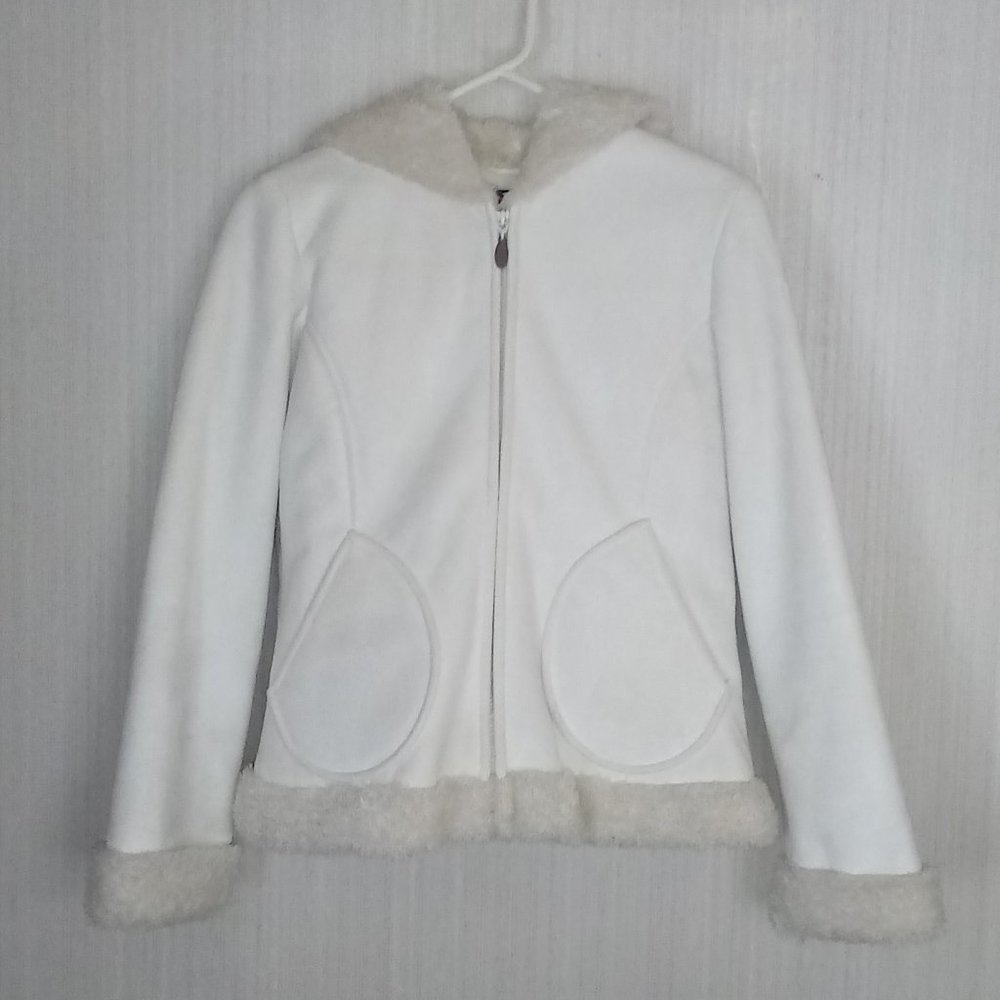 LADIES MUDD COAT Size SMALL Cream White